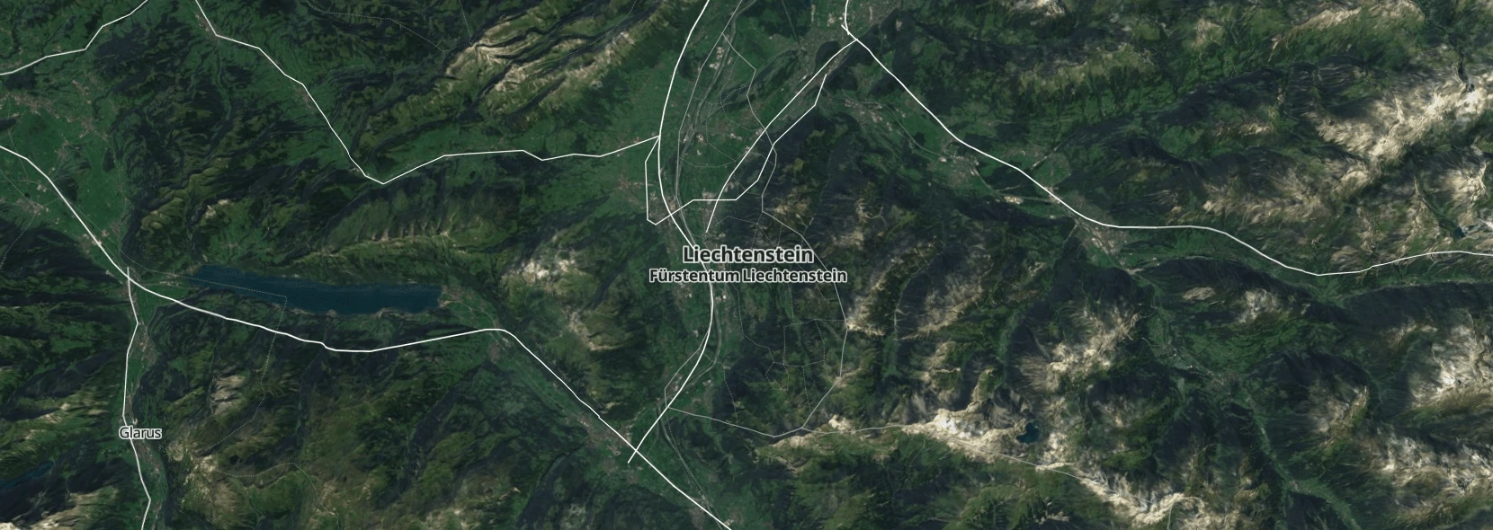 naturalearth openmaptiles maps.black_hybrid-2016_liechtenstein