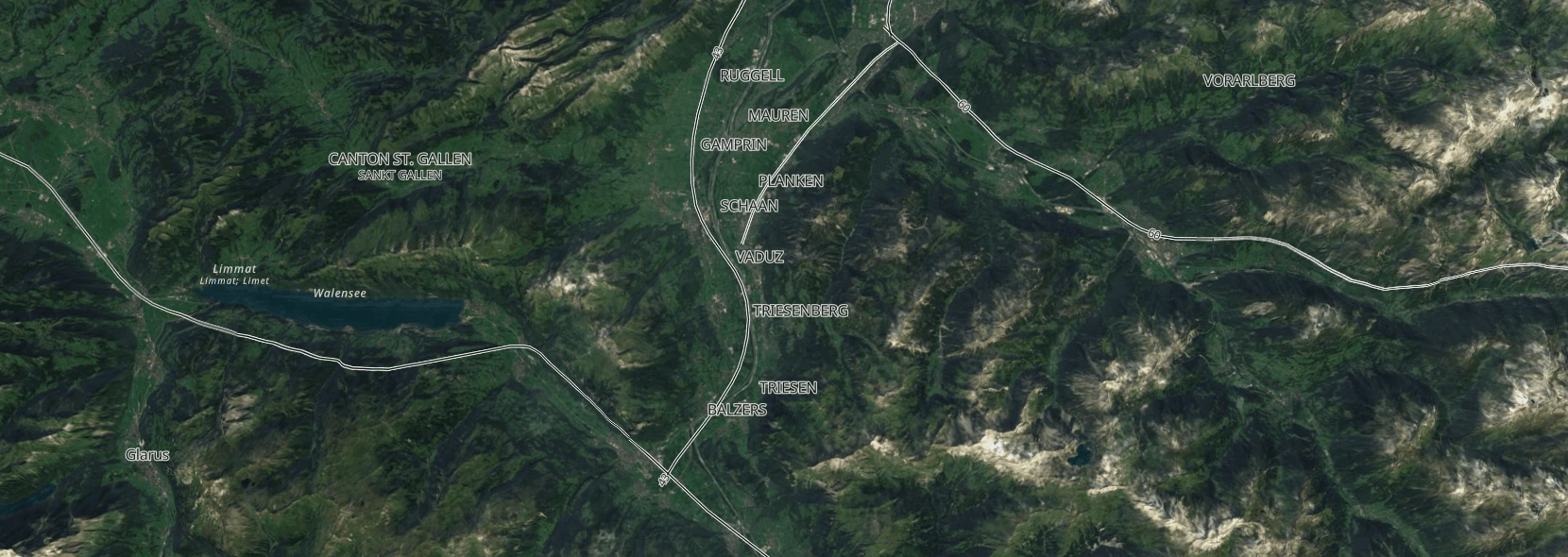 naturalearth protomaps maps.black_hybrid-2016_liechtenstein