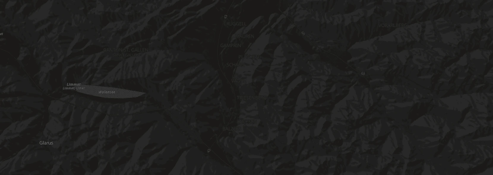 naturalearth protomaps protomaps black liechtenstein