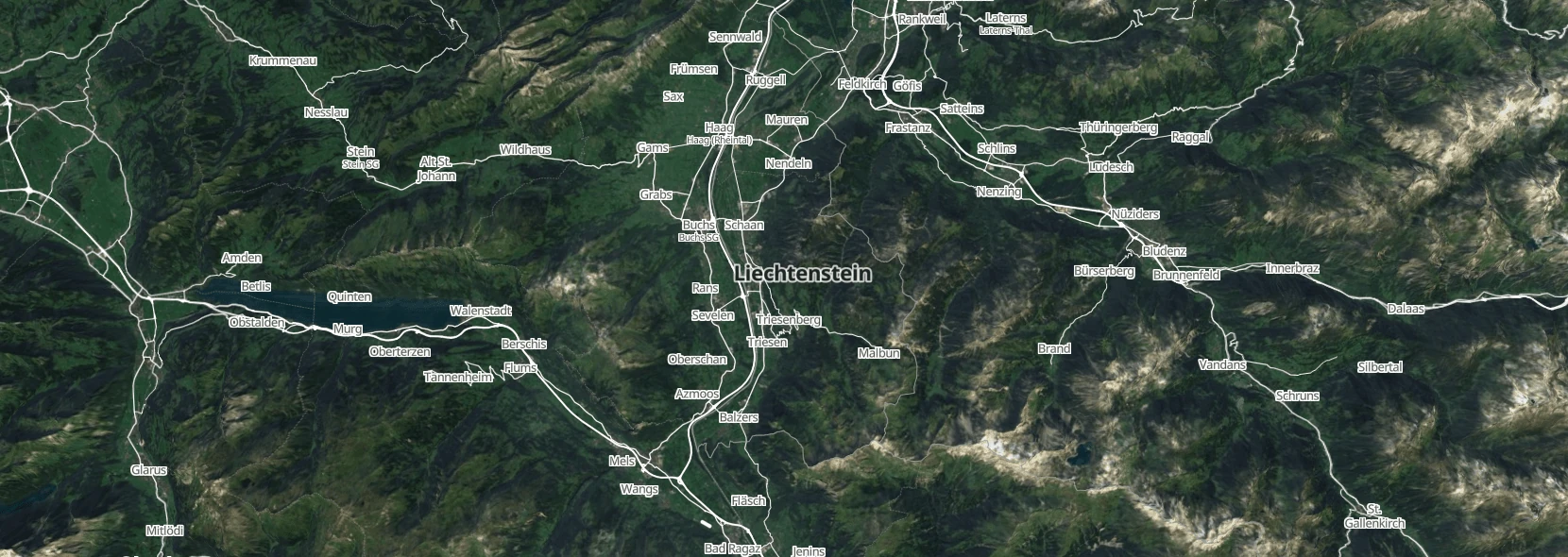 openstreetmap openmaptiles maps.black_hybrid-2016_liechtenstein