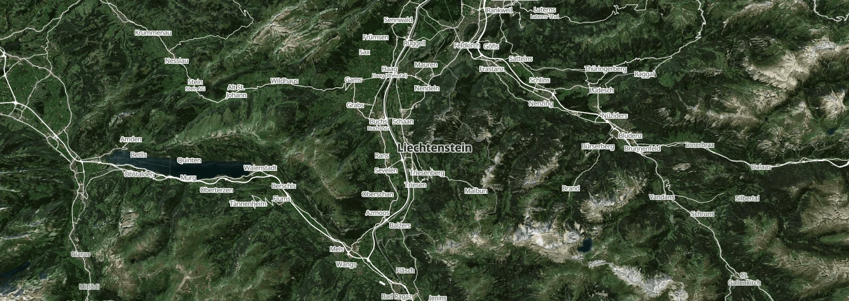 openstreetmap openmaptiles maps.black_hybrid-2023_liechtenstein