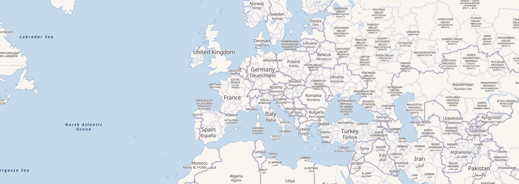 openstreetmap openmaptiles osm-americana_americana_europe