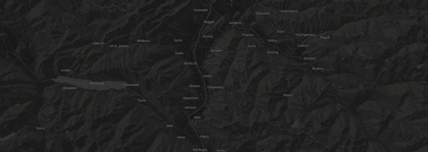 openstreetmap protomaps protomaps black liechtenstein
