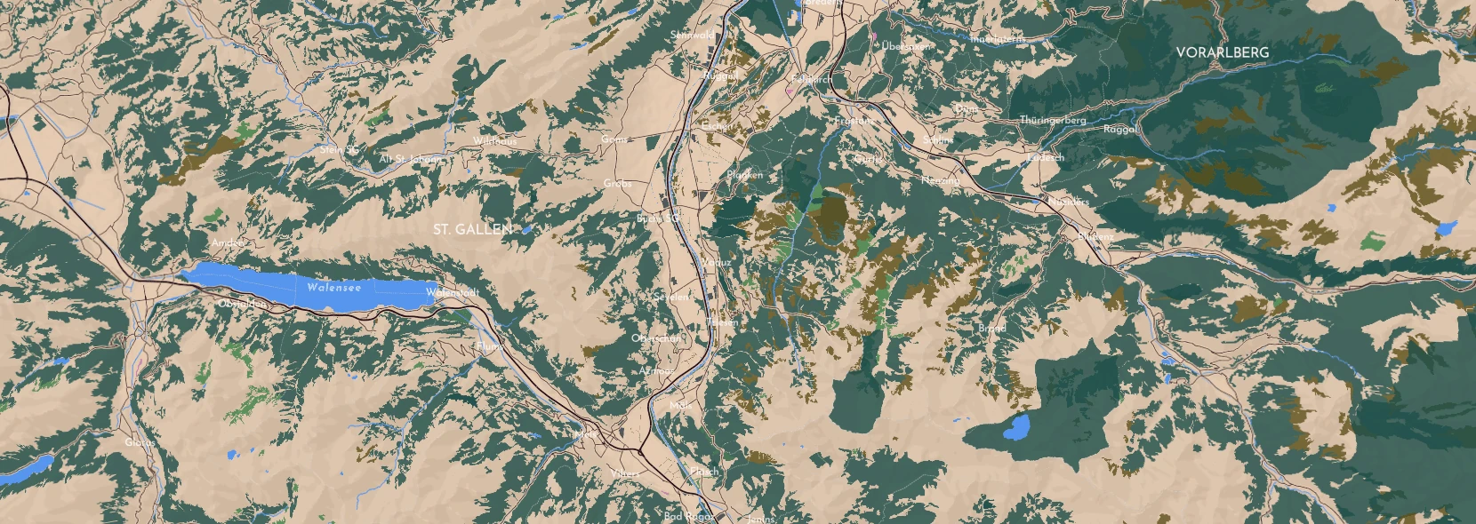 openstreetmap protomaps protomaps rainforest liechtenstein